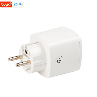 China Mini Alexa Tuya Powermeter Smart Power Socket Residential / Multipurpose Wifi Switch Control White Label for sale