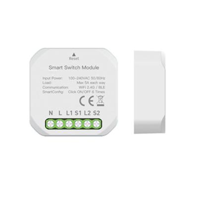 China smart home residential electric miniature circuit wifi tuya panel breaker unvirersal switch HSM-02 for sale