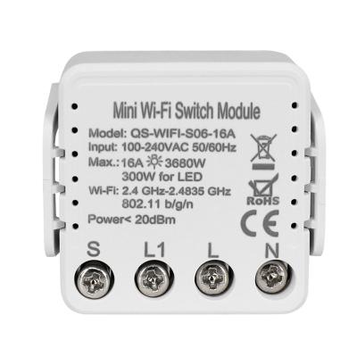 China 16a 1p 10a smart wifi breaker channel homekit relay switch HSM-03 for sale