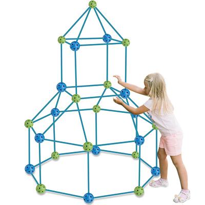 China Construction Toy New Arrived Custom Crazy Tunnels Tent Toy Castle Constructor Fort Building Educational for sale