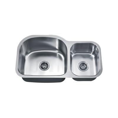 China Without Basin Sanitary Sink Double Faucet Ware Bowl Stainless Steel Kitchen Pressed Sink en venta