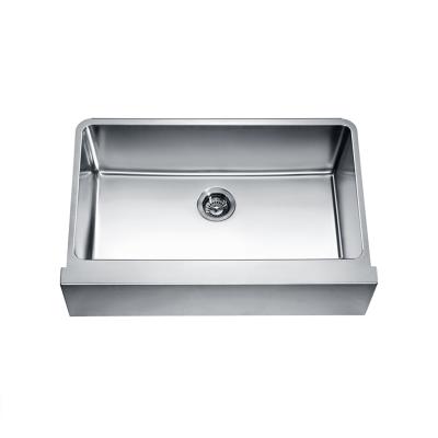 Κίνα Without Faucet China Factory Pressed 304 Stainless Steel Sink Undermount Apron Front Sinks προς πώληση