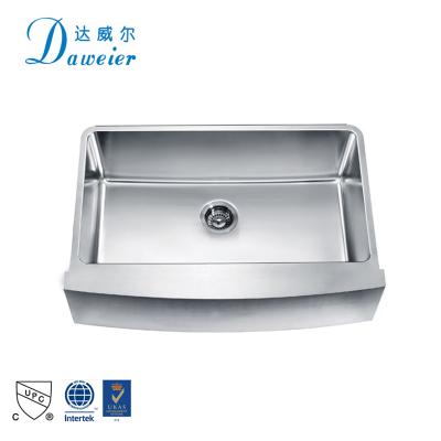 中国 Without Faucet Factory Supply 304 Stainless Steel Satin Undermount Strong Sturdy Kitchen Sink 販売のため