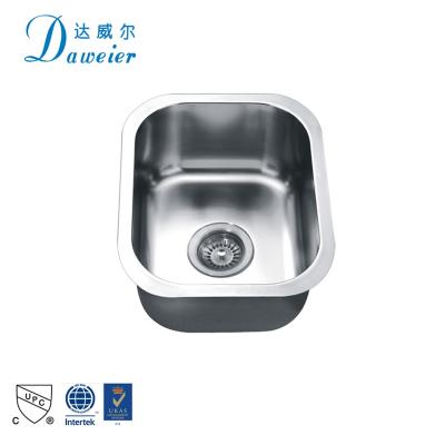 China Hot Sale 304 Stainless Steel Faucet Pressed Single Bowl Kitchen Sink Undermount Sink for sale