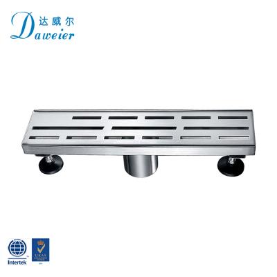 China High Quality Linear Anti Odor Stainless Steel Tile Insert Floor Drain Hotel Bathroom Shower Long Drain for sale