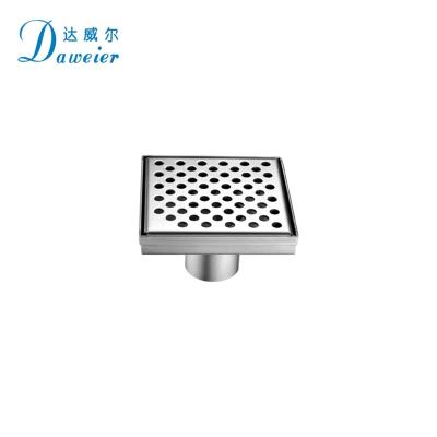 China Professional Anti-odor Stainless Steel Strip Drains Shower Flat Cover Square Shower Floor Drain for sale