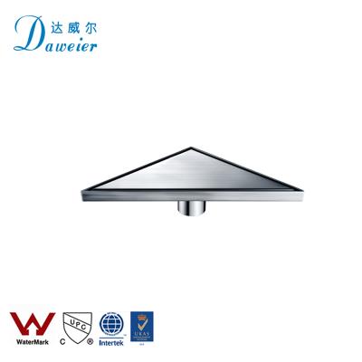 Cina Anti Smell Chinese Supplier Floor Trap Shower Triangle Bathroom Drain Stainless Steel Drain in vendita