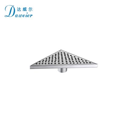 Cina Well Designed Anti Smell 304 Stainless Steel Drain Grate Triangle Shower Floor Drain in vendita