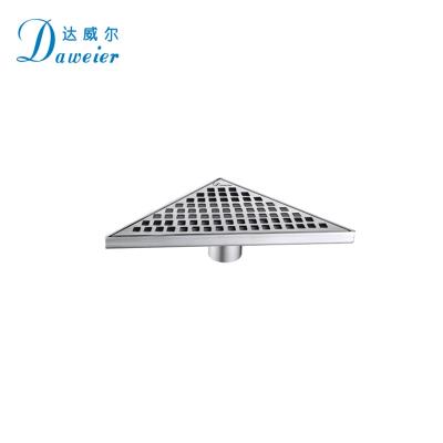 China Anti Smell Factory Wholesale 304 Stainless Steel Drain Grate Triangle Shower Floor Drain à venda