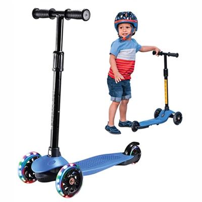 China Toddler Kids Sport 3 PU Wheels Baby Scooters With LED Light Up Wheel Children Kids Flashing Scooter for sale