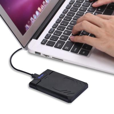 China Plastic Sata To USB Converter SATA HDD Enclosure Case 2.5 Inch SATA3 Trolley Mobile USB2.0 HDD Hard Drive Box for sale