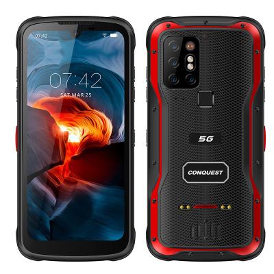 China Dual SIM Card Conquest S20 Gravity Sensing Heart Rate Detection FM Radio 5G RFID Free Mobile Smart Rugged Phone Finder For Industry Field for sale