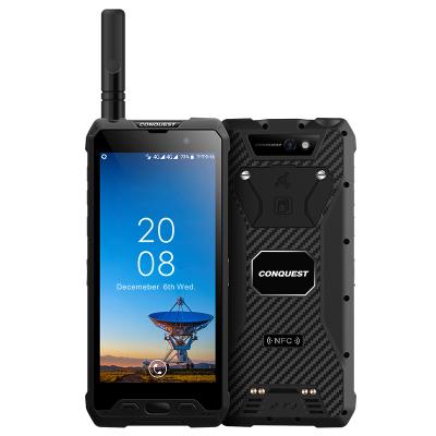 China Industry Dual SIM Card Conquest S18 High Frequency 13.56MHz ATEX IoT SI Rugged Phone 12gb RAM 125KHz Android 8.1 With Waist Support For Oil And Gas Field for sale