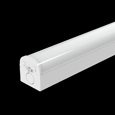 China Aluminum+plastic 140-150lm/w simple installation lock button design for 4ft open led linear batten light 35W for sale