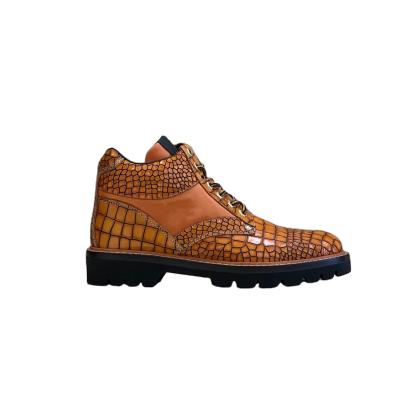 China British Leather Anti-slip Wear-resistant Men's Retro Leisure Sports Hiking Shoes for sale