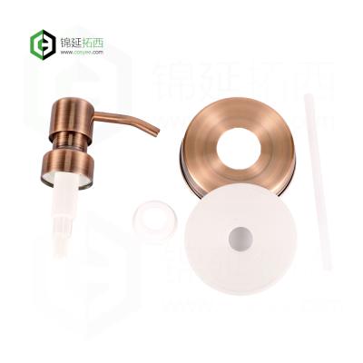 China Non Spill Brand New Copper Color Soap Lotion Dispenser Pump for sale