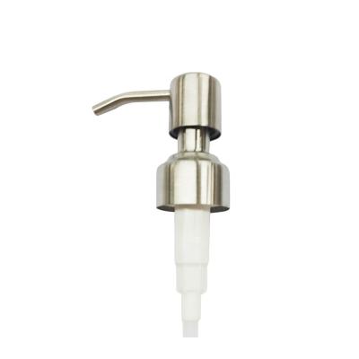 China Modern Hand Soap Dispenser Pump Head 28/400 Satin Brushed for sale