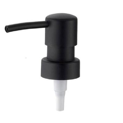 China 28mm Plastic Black Vanity Shampoo Lotion Pump Dispenser Sophisticated Black for sale