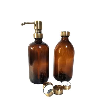 China Modern Brass Stainless Steel Antique Hand Pump For Soap Valve Inox Dispenser for sale