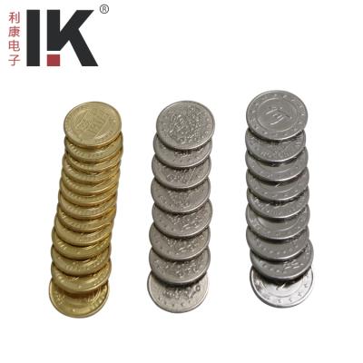 China Brass/steel white/etc brass/steel white token machine LK002/etc. video game machine basketball game coins for sale