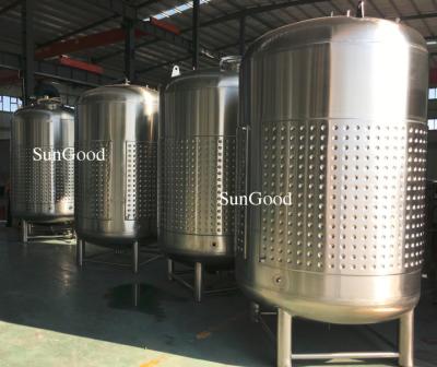 China Stainless Steel SS304 Cider Tank / Wine Tank / Spirits Tank With Cooling Jacket for sale