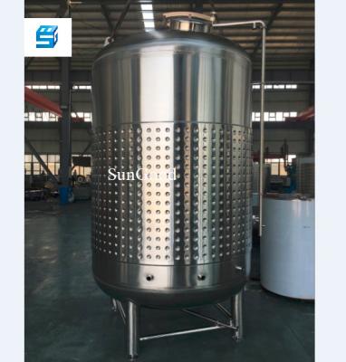 China SS304/SS316L red wine fermentation tank with cooling jacket fermentation tank/white wine/wine fermenter for sale