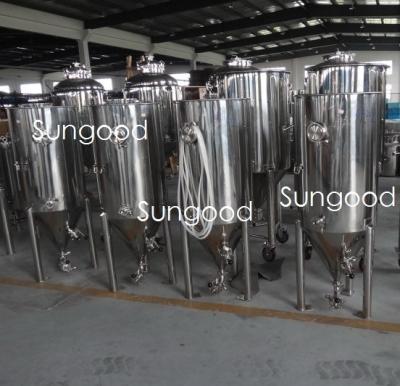 China SS304 USA 1bbl stainless conical fermenter/non pressure fermenter/single wall fermenter for sale