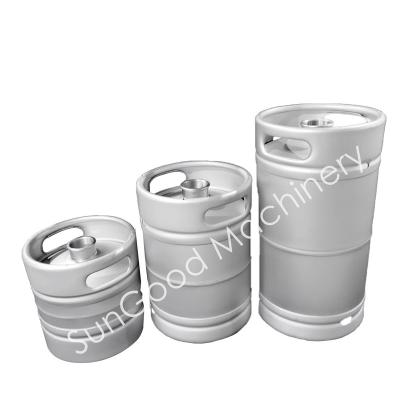 China Barrel Barrel 1/2bbl 1/4bbl 1/6bbl Sankey Beer Barrel Stainless Steel American Standard Beer Keg Beer Sanke for sale