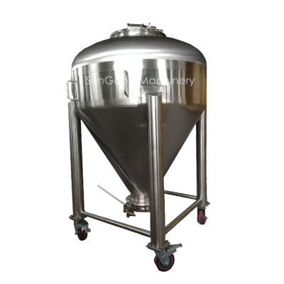 China Other Beer Brewing Equipment Brewery Funnels Fit Stainless Hopper Custom With PU Casters for sale