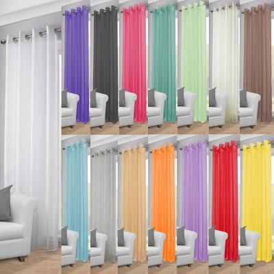 China Hot Selling Cheap Blackout Curtain Price 100% Polyester Voile Fabric For Windows Sheer Curtains for sale