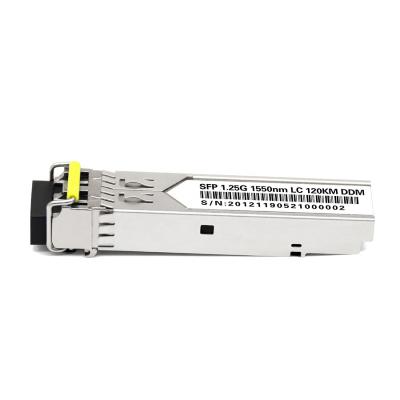 China Compatible FTTH Huawei Single Mode 1.25g Dual Fiber 120km LC 1550nm SFP Module for sale