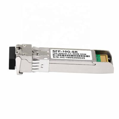 China Best Factory Price FTTH Transceiver 10g sfp+ 850nm 300m LC Fiber Dual Mode Multi Fiber Optic Compatible Huawei SFP 10g SR for sale