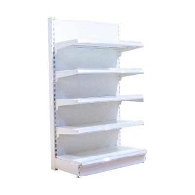 China Double Sided Retail Shelving Store Gondola Back Wall Shelves Supermarket for sale