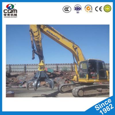 China High Quality Hydraulic Excavator Rock Grab Mechanical Rotation Grapple For 5t 12t 20t 25t 30t 35t Made In China 5T12T20T30T 35T Excavator Grab for sale