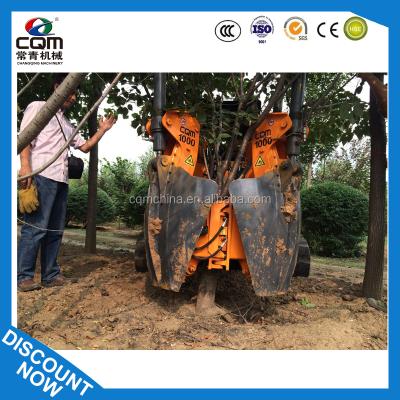 China Loader Mounted Tree Transplanting Machine, Tree Excavator CQM100 for sale