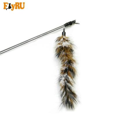 China Cheap Viable Funny Cat Toy Pet Accessory Interactive Game Feather Cat Magic Wand Toys for sale