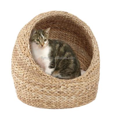 China Hot Selling Natural Viable Cat Bedding Warming Cat House Cute Banana Leaf for sale