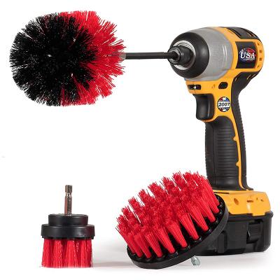 China Sustainable Attachment Electric Drill Clean Brush Cleaning Brush For Carpet And Kitchen Clean for sale