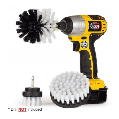 China 3 PCS Power Scrubber Viable Power Drill Clean Brush Cleaner 360 Degree Rotation No Dead End for sale