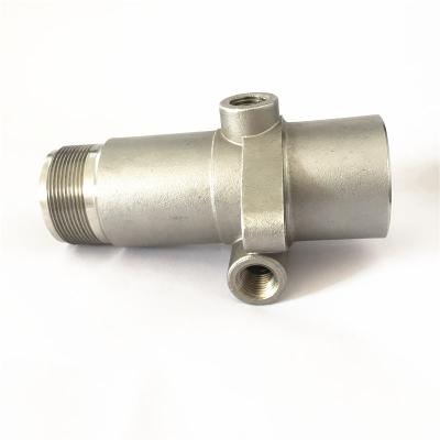 China Precision Aluminum Custom Lost Wax Food Grade Stainless Steel Connecting Pipe High Precision Investment Casting Parts for sale