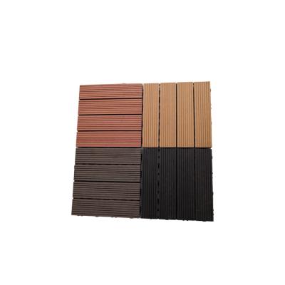 China Modern Interlock Waterproof Outdoor Composite Decking Wpc Tiles For Garden for sale