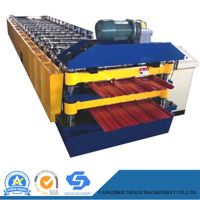 China 2019 New Style Metal Galvanized Dual Level or Double Layer Roofing Sheet Roll Forming Machine for sale