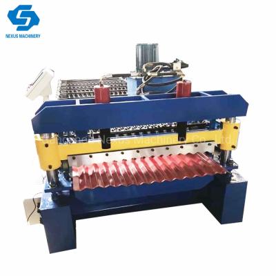 China Corrugated Tile Building Material Galvanized Steel Sheet Roof Roll Forming Machine with Factory Price for sale