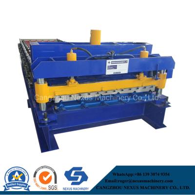 China Box Profile Machine /Steel Rib Roof Step Tile Sheet Roll Forming Machine /Roof Tile Machine for sale