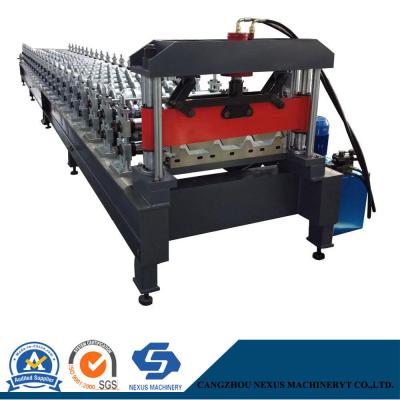 China 22kw Metal Deck Sheet Roll Forming Machine with 8-10m/Min High Working Speed for sale