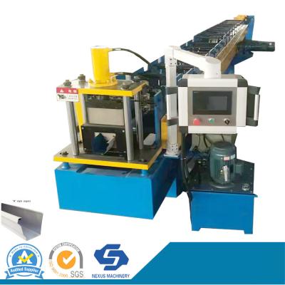 China Aluminum Rain Water Gutter Making Machine/Galvanized Gutter Roll Forming Machinery for sale