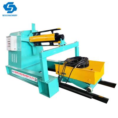 China 5t 8t 10t Hydraulic Uncoiler Decoiler with Coil Car From Nexus Machinery for sale