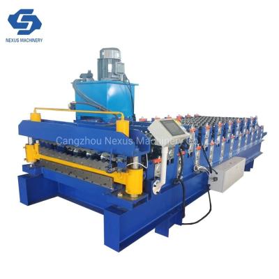 China Iron Roof Roll Forming Tile Roofing Sheet Making Machine for sale