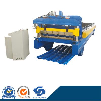 China Steel Roof Glazed Tile Roll Forming Machine Glazed Roof Sheet Machine for sale