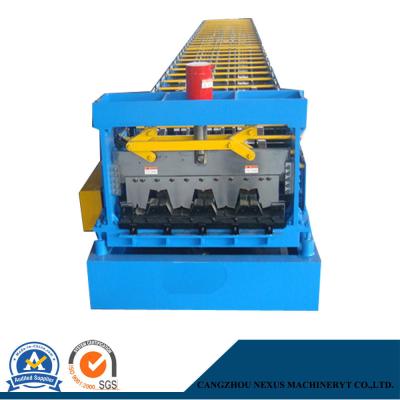 China 915 Galvanized Steel Floor Decking Sheet Roll Forming Machinery with SGS Certificate for sale